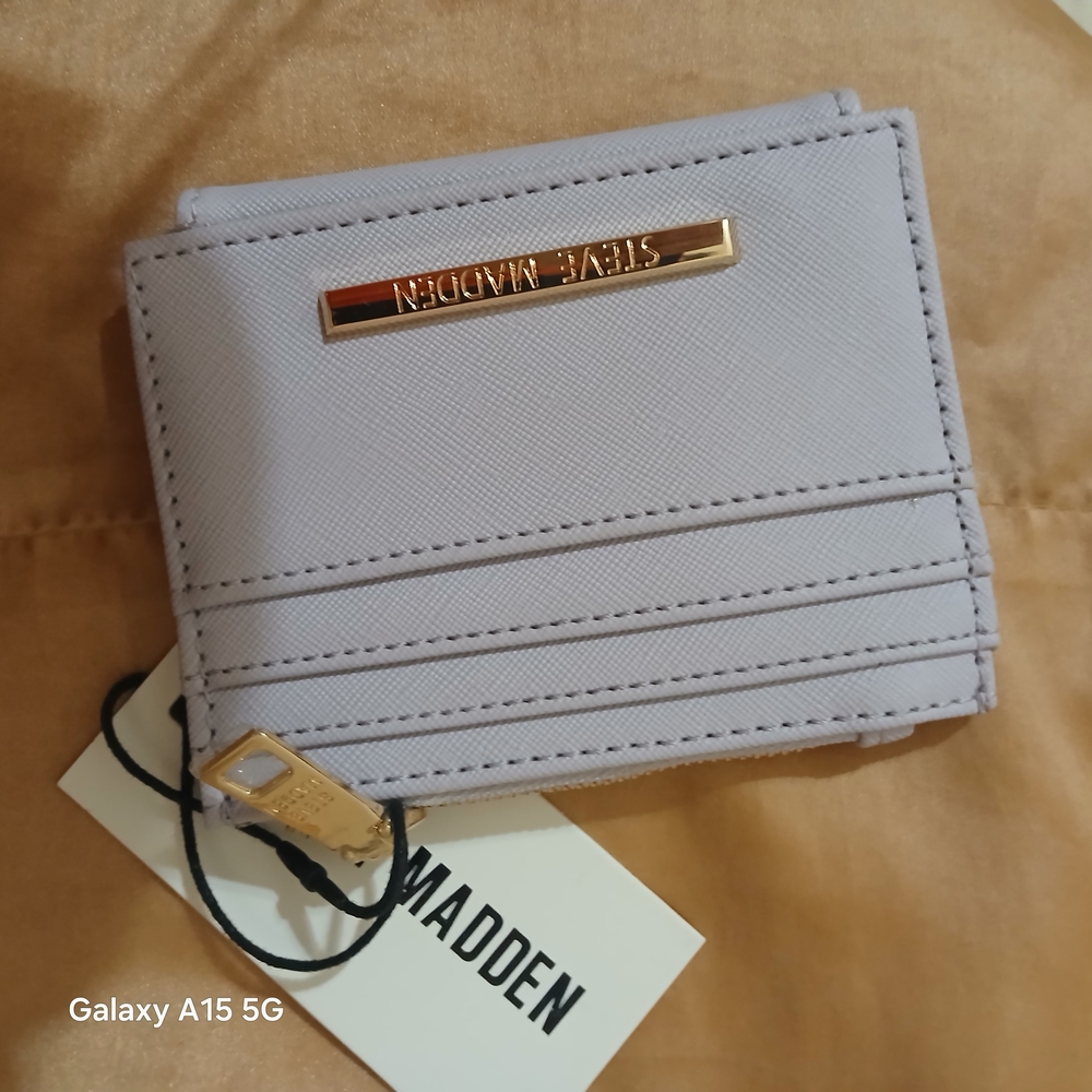 Steve Madden Lavender Wallet with Gold Accent